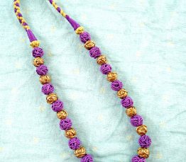Graceful purple beaded necklace