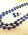 Double strand blue necklace